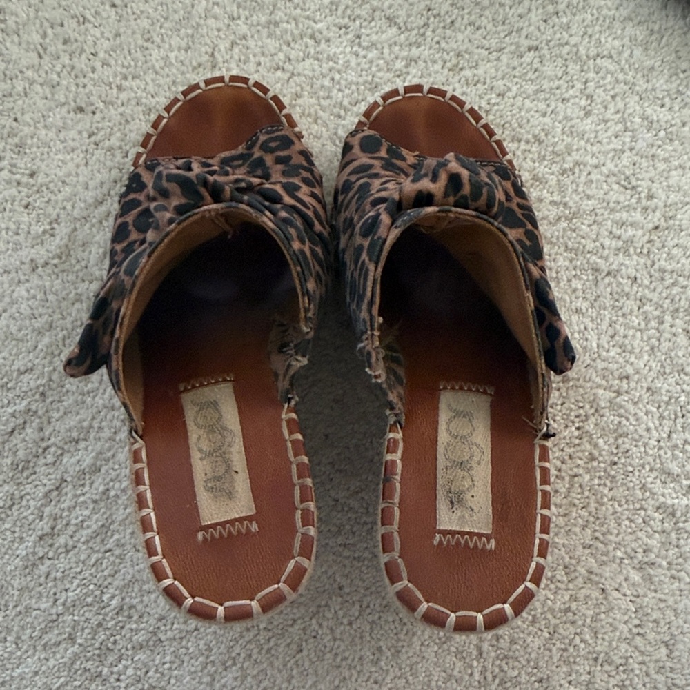 Sugar Leopard Print Mules